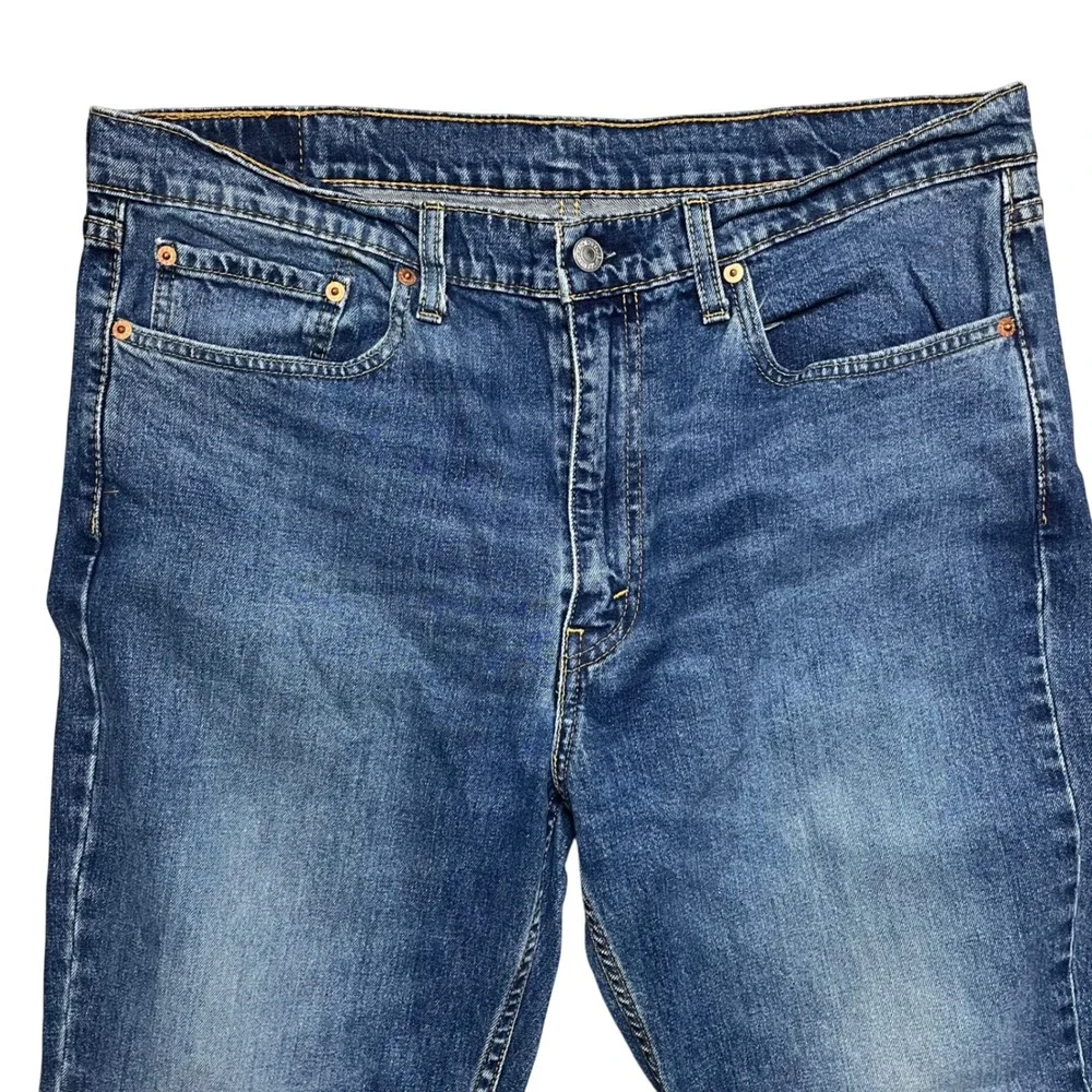 Levi's 514 Straight‎ Fit Jeans Mens 38x32 Blue Medium Wash Denim Pants